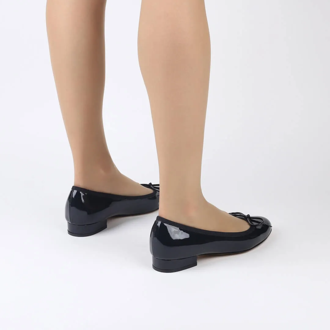 *UK size 2.5 - CLAUDIA - navy patent, 2cm heel