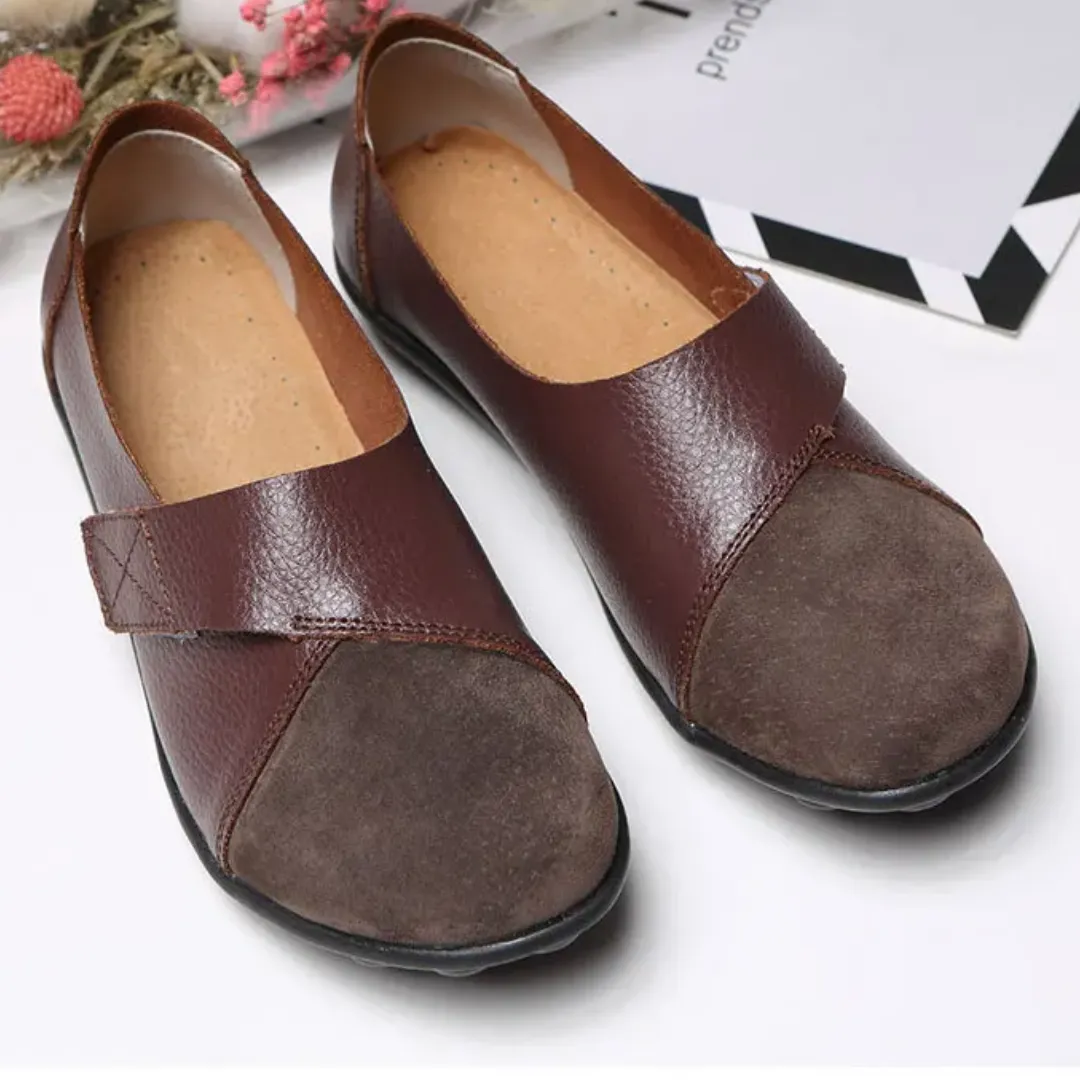 Uniqcomfy Wide Toe Box & Wide Size Leather Moccasin - Basic Colors