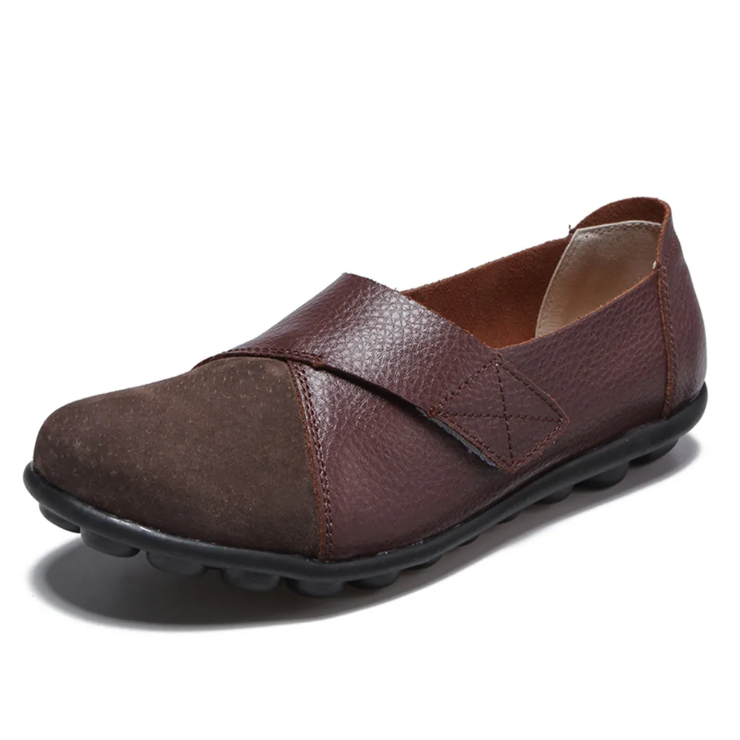 Uniqcomfy Wide Toe Box & Wide Size Leather Moccasin - Basic Colors