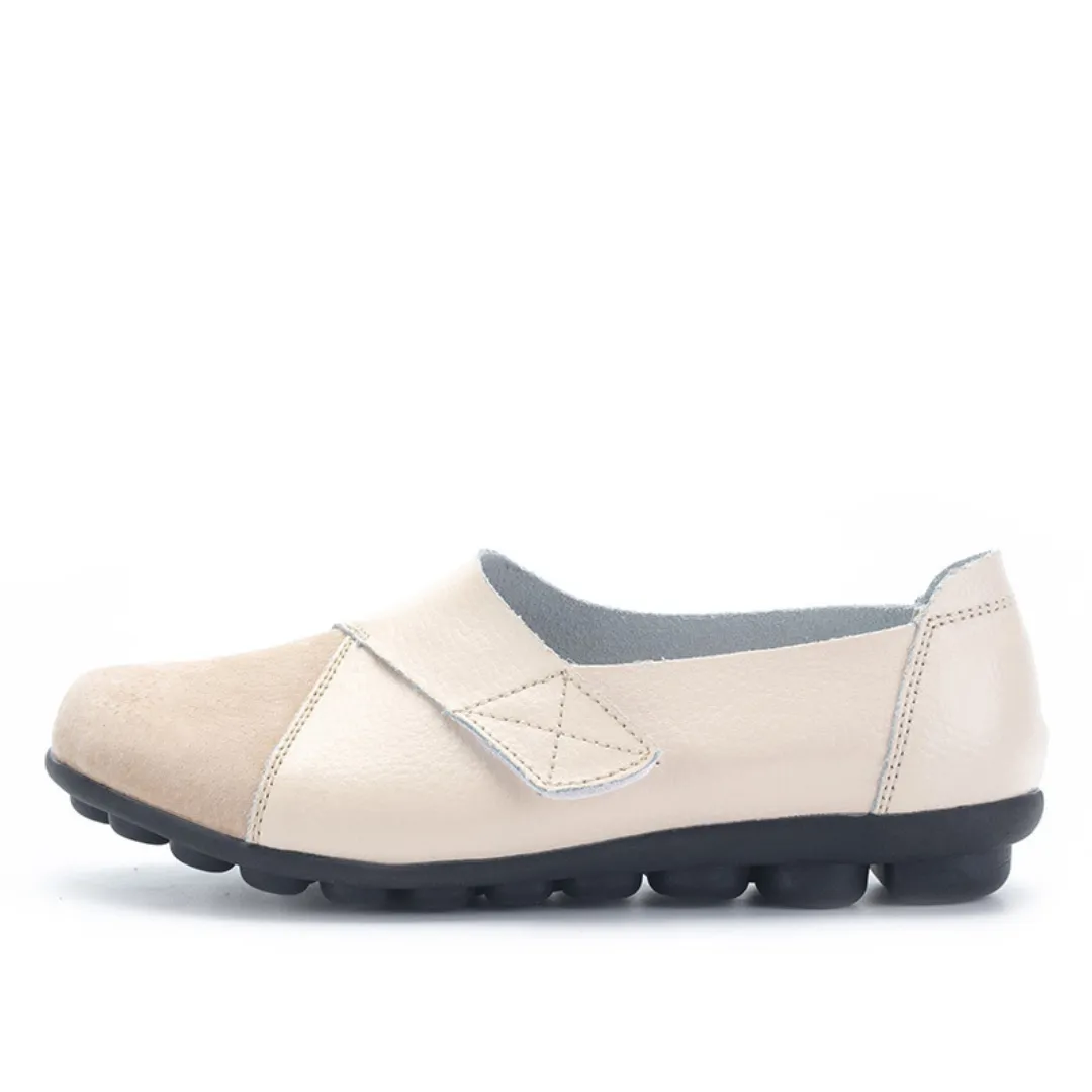 Uniqcomfy Wide Toe Box & Wide Size Leather Moccasin - Basic Colors