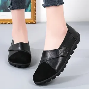 Uniqcomfy Wide Toe Box & Wide Size Leather Moccasin - Basic Colors