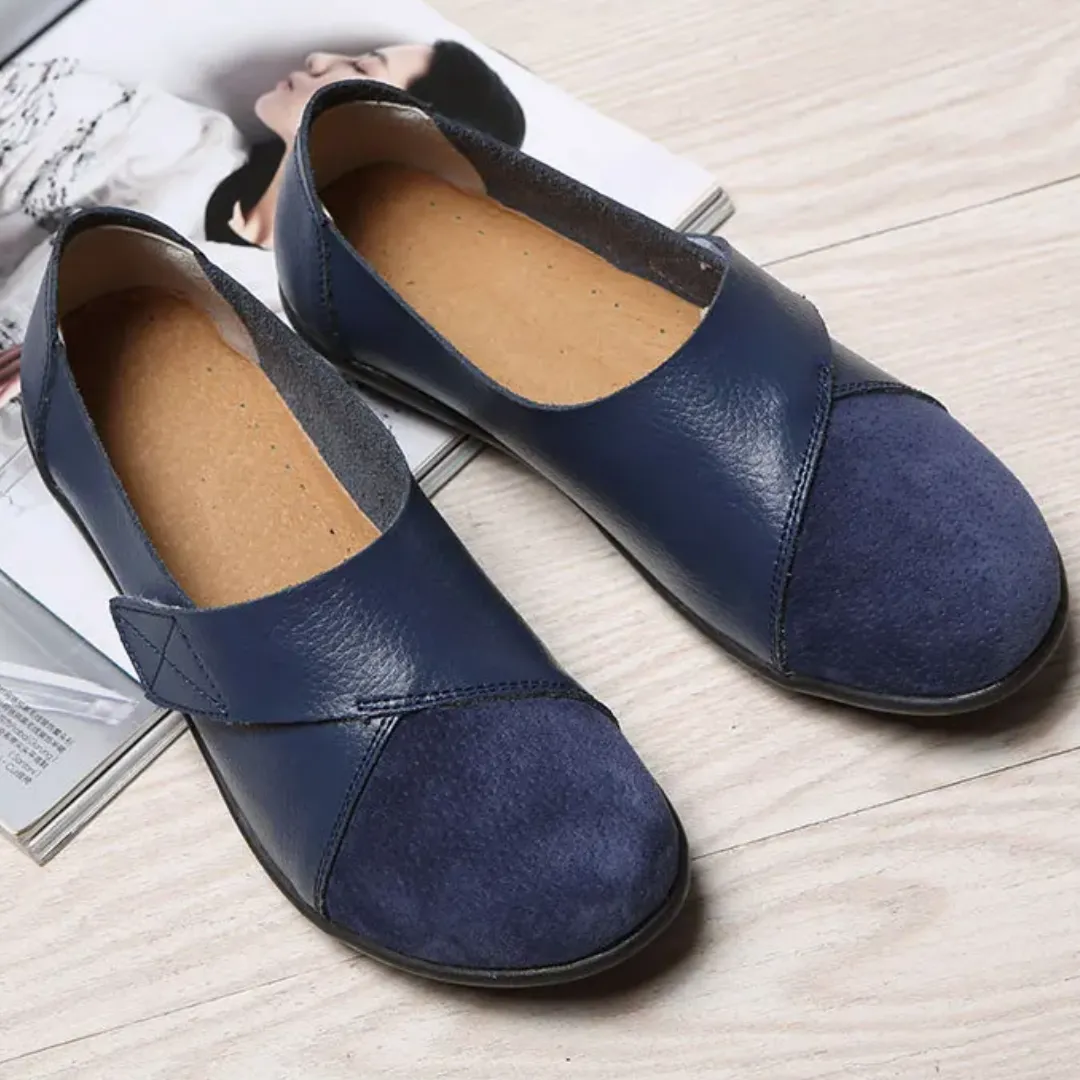 Uniqcomfy Wide Toe Box & Wide Size Leather Moccasin - Basic Colors