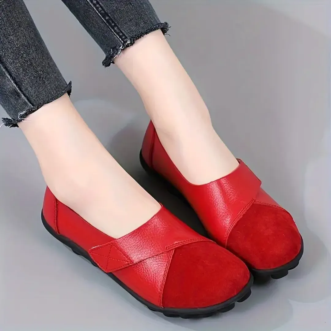 Uniqcomfy Wide Toe Box & Wide Size Leather Moccasin - Basic Colors