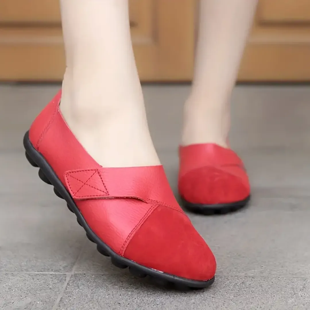 Uniqcomfy Wide Toe Box & Wide Size Leather Moccasin - Basic Colors