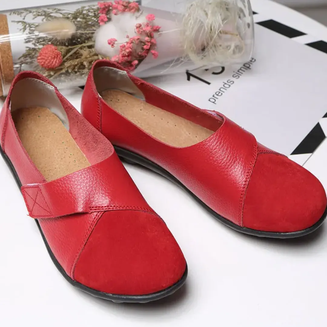 Uniqcomfy Wide Toe Box & Wide Size Leather Moccasin - Basic Colors