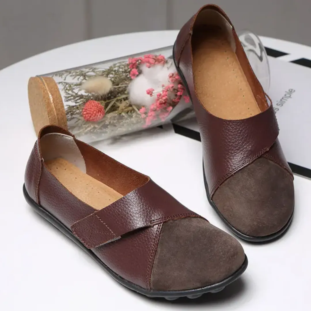 Uniqcomfy Wide Toe Box & Wide Size Leather Moccasin - Basic Colors