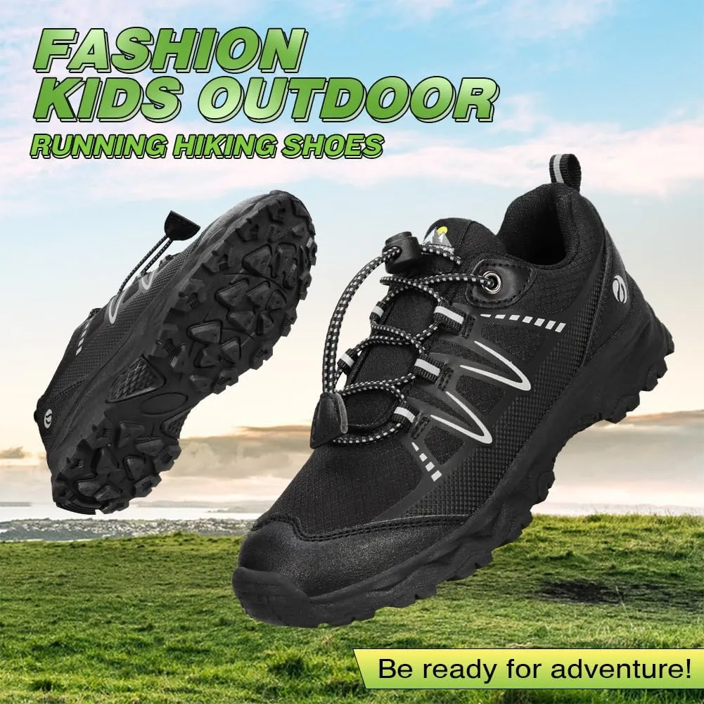 UOVO Boys Shoes Boys Sneakers Boys Tennis Hiking Running Shoes Kids Waterproof Athletic Outdoor Sneakers Non-Slip Comfy(Little/Big Boys)