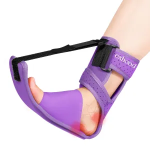 Upgraded Plantar Fasciitis Night Splint, Adjustable Straps Plantar Fasciitis Relief, Supportive Foot Braces with Arch Cushion for Achilles Tendonitis, Foot Drop & Heel Spur Pain Relief Day & Night (Lavender Purple)