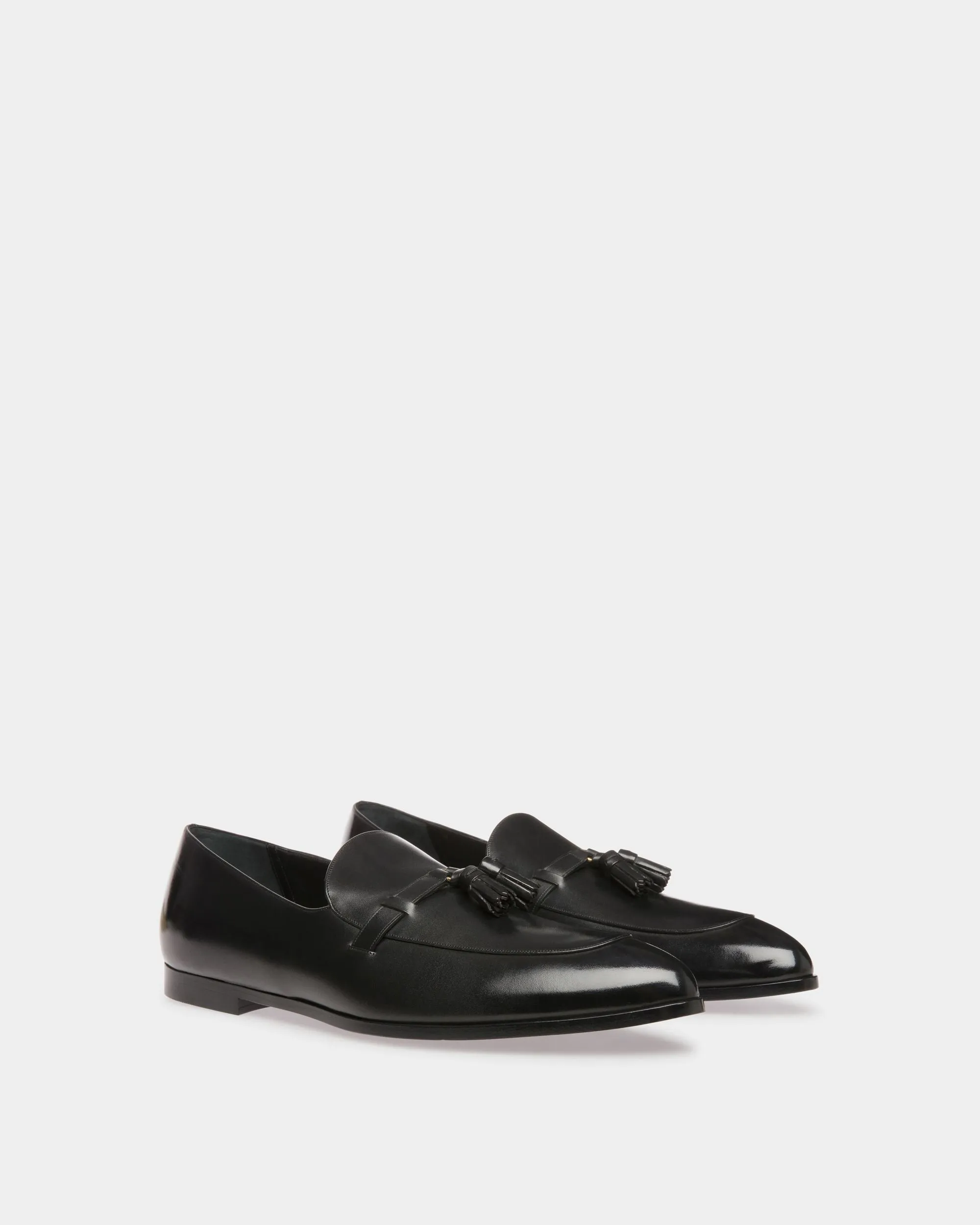 Vegas Flat Loafers In Black Leather