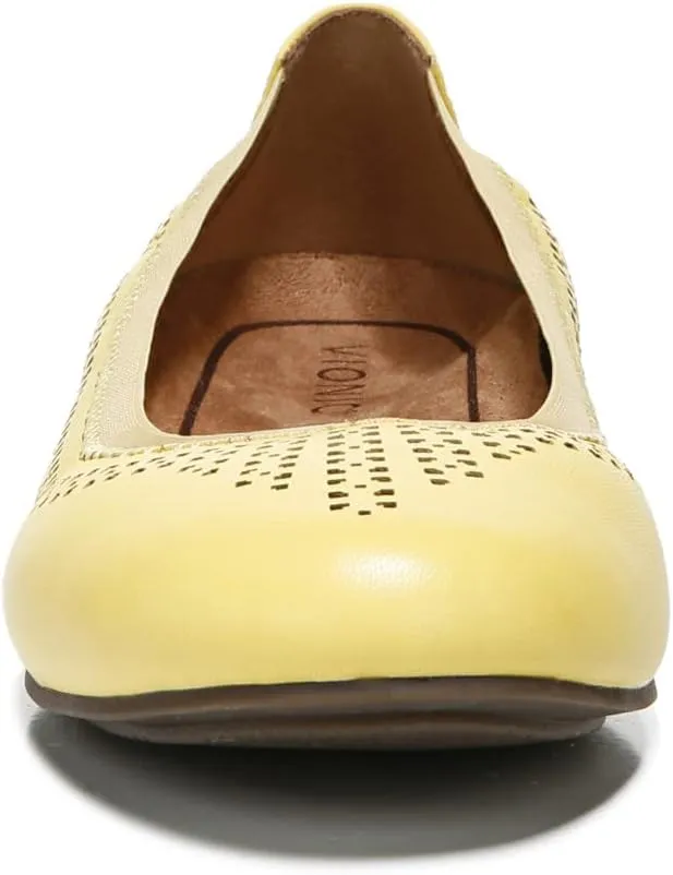 Vionic Women’s Spark Whisper Ballet Flat- Supportive Ladies Shoes That Include Three-Zone Comfort with Orthotic Insole Arch Support, Medium Fit Flat Shoes for Women