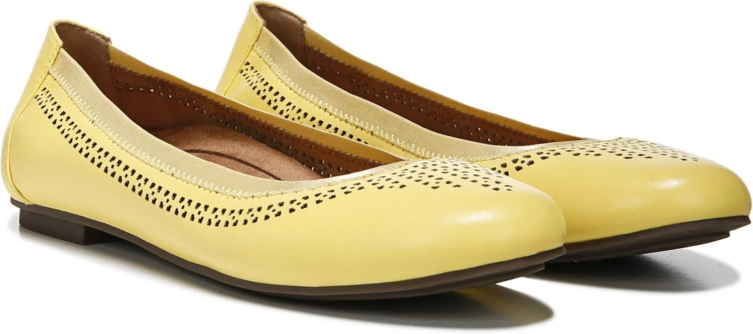 Vionic Women’s Spark Whisper Ballet Flat- Supportive Ladies Shoes That Include Three-Zone Comfort with Orthotic Insole Arch Support, Medium Fit Flat Shoes for Women