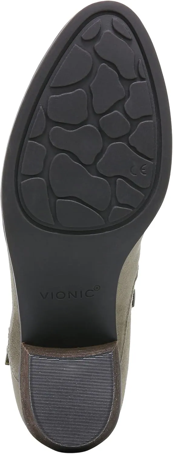 Vionic Women's Vivien Cecily Ankle Boot- Supportive Waterproof Short Boots That Include Three-Zone Comfort with Orthotic Insole Arch Support, Medium Fit