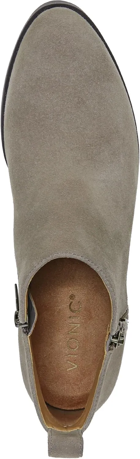 Vionic Women's Vivien Cecily Ankle Boot- Supportive Waterproof Short Boots That Include Three-Zone Comfort with Orthotic Insole Arch Support, Medium Fit