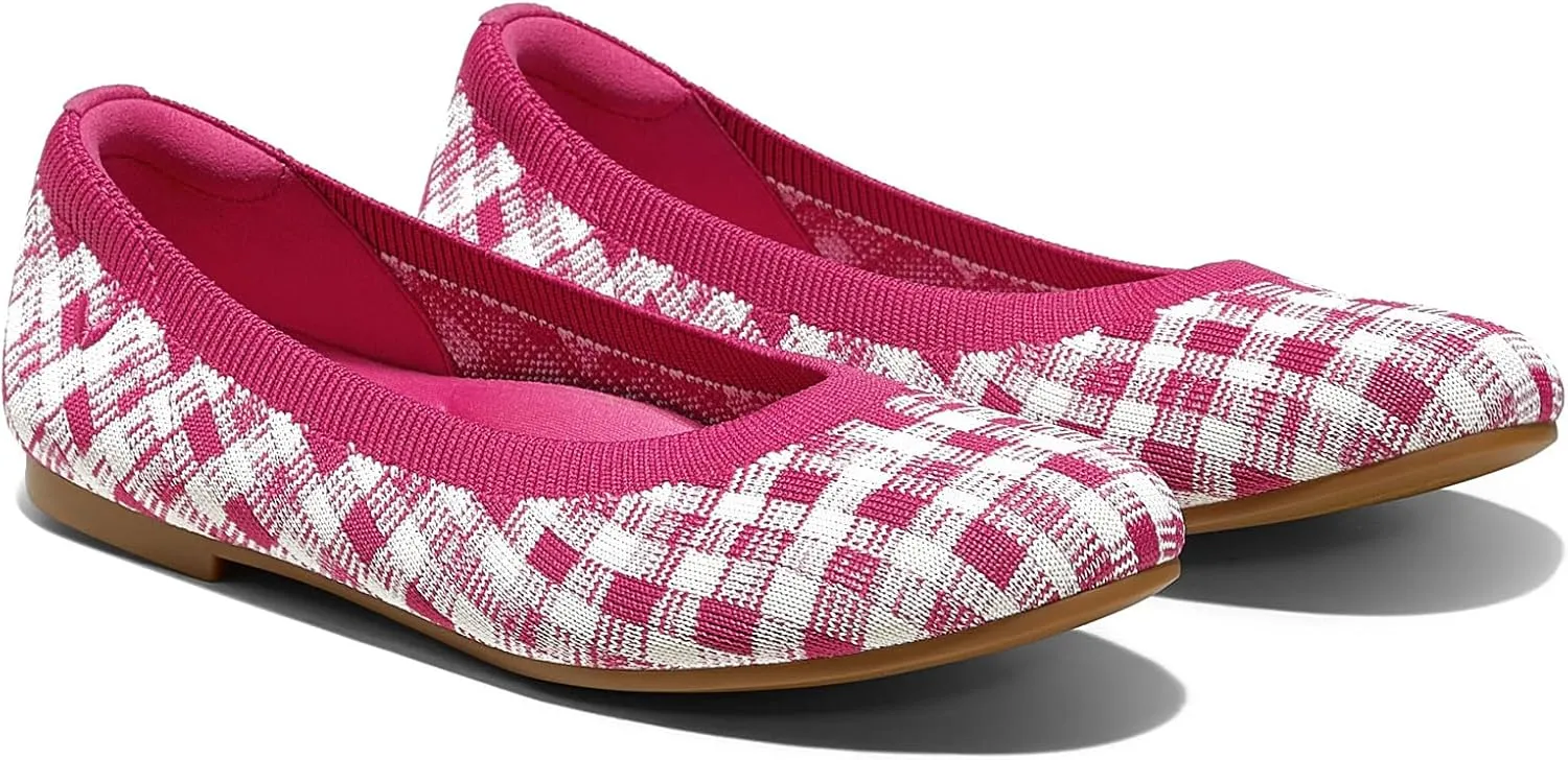 VIVAIA Round-Toe Flat (Claire) Women Comfortable Slip On Ballet Flats Ladies Leather Flats Shoes