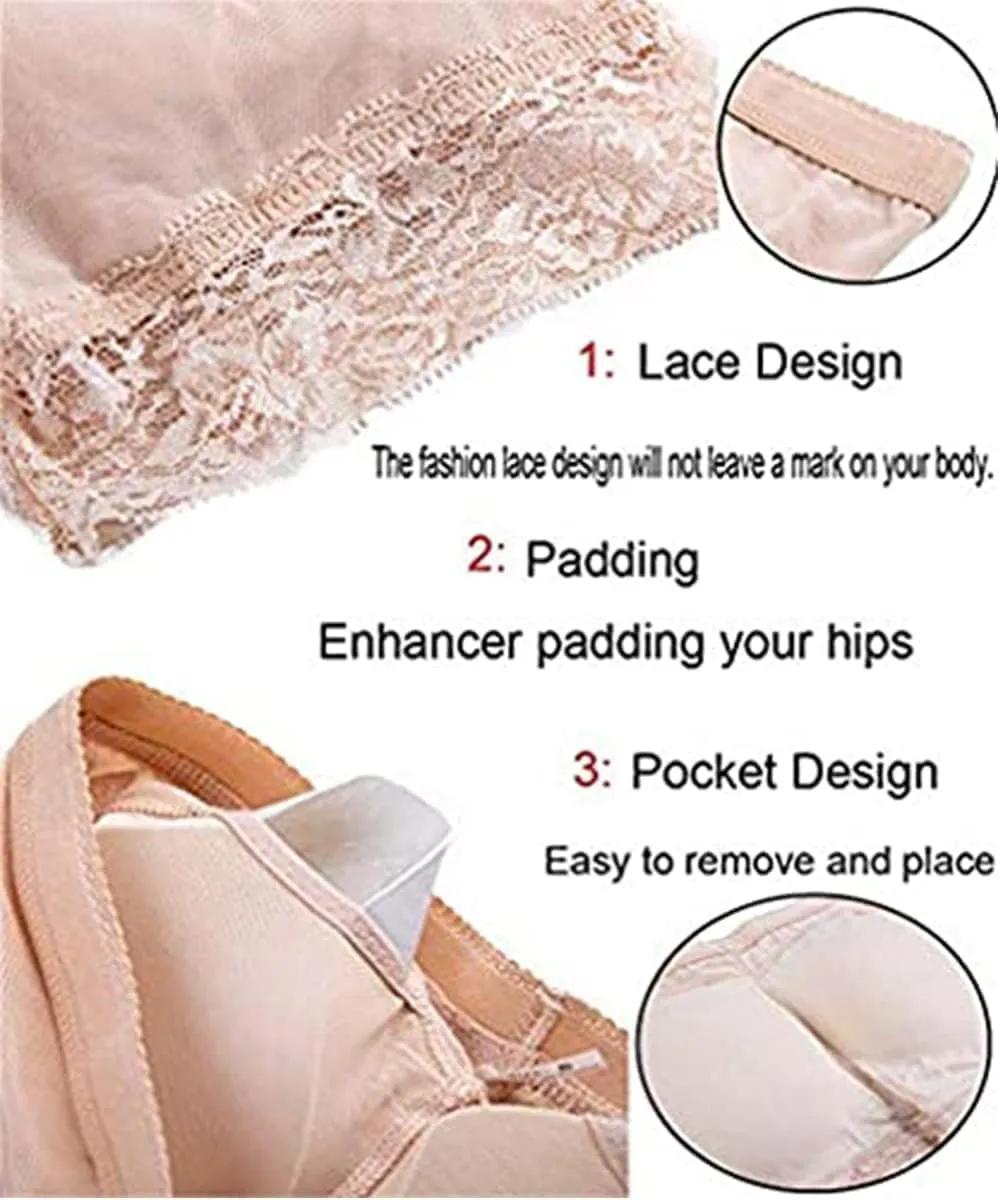 Vorcy Women Butt Pads Fake Butt Lifter Shapewear Padded Panties Hip Enhancer Pads Body Shaper Tummy Control