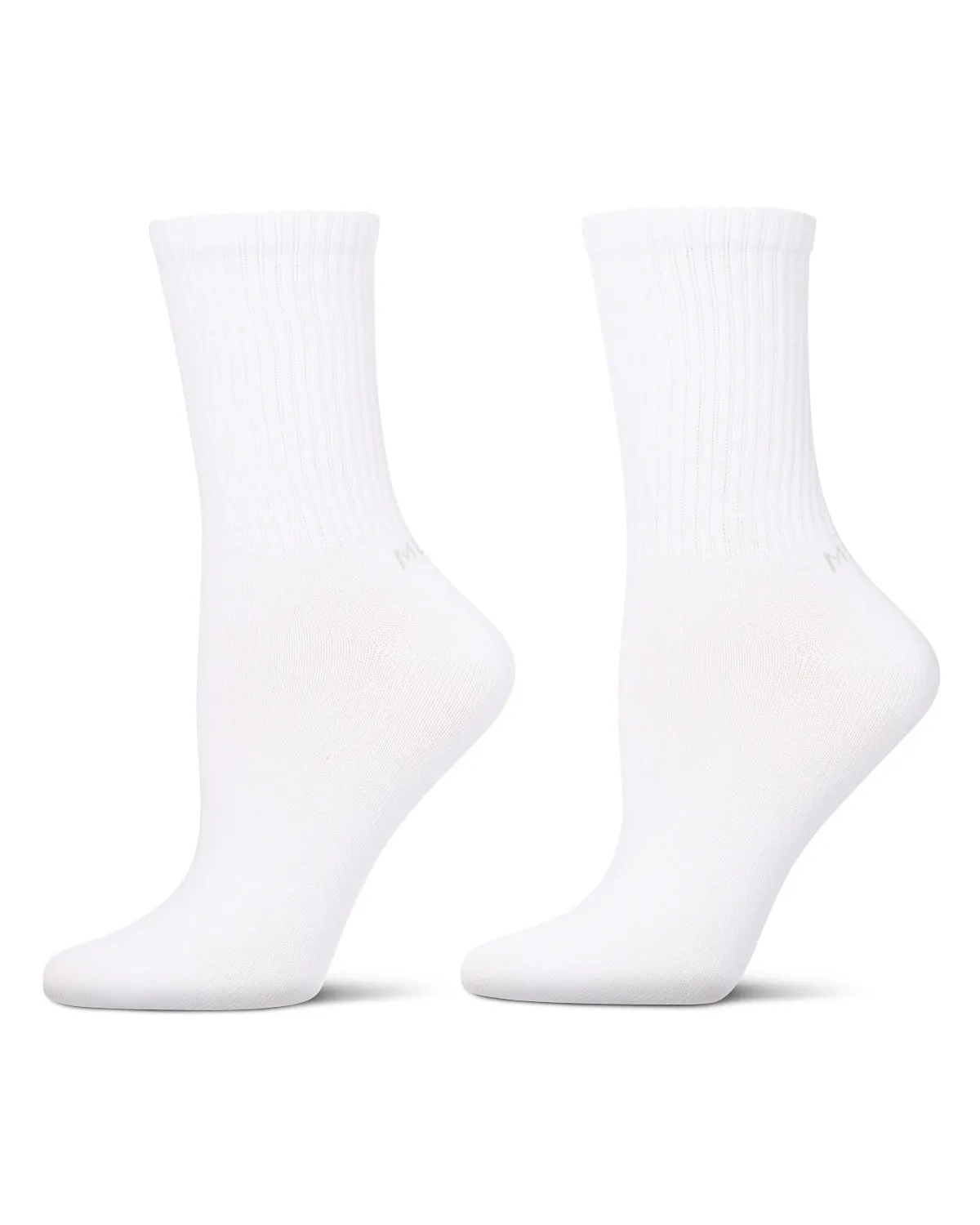 Women's 2 Pair Pack Thin Ribbed Crew Socks