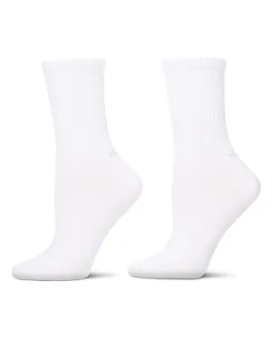 Women's 2 Pair Pack Thin Ribbed Crew Socks