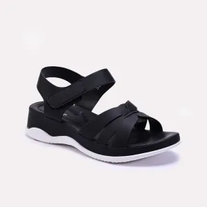 Womens Black Comfy Casual Sandals 0421561