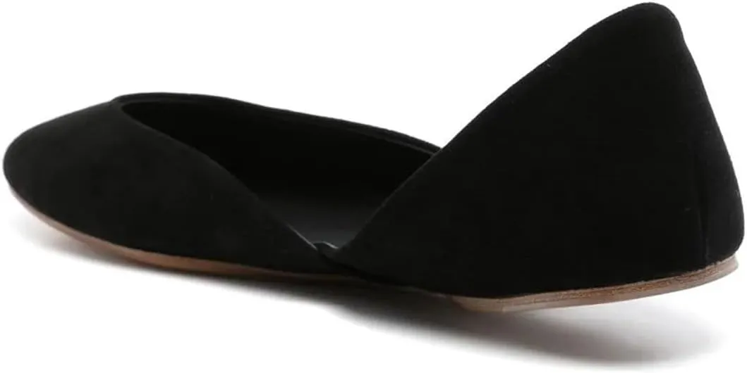 Women's Comfy Ballet Flats Slip On Closed Rounded Toe D'Orsay Flats Shoes for Dancing Prom Dress Size 4-16 US