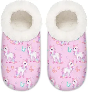 Women's Fuzzy Slippers Fluffy Winter House Shoes for Women Men Indoor and Outdoor Bedroom Shoes Warm Comfy Home Slippers