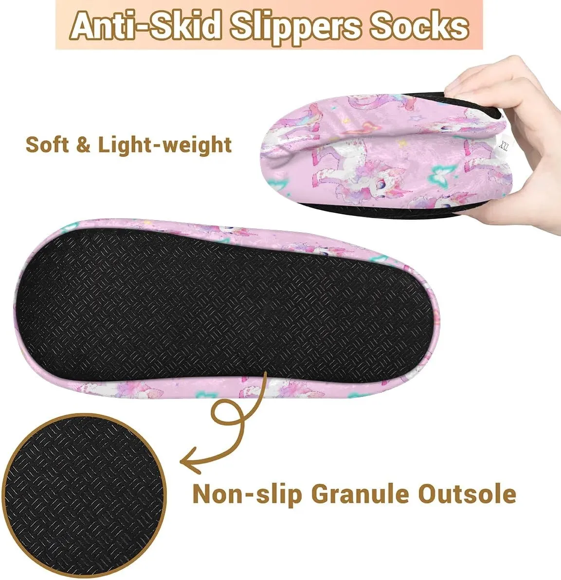 Women's Fuzzy Slippers Fluffy Winter House Shoes for Women Men Indoor and Outdoor Bedroom Shoes Warm Comfy Home Slippers