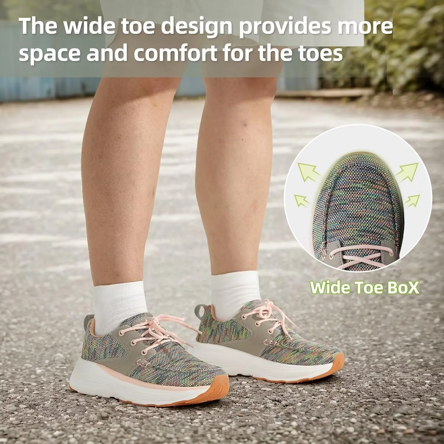 Women's Orthopedic Fashion Sneakers with Arch Support: Comfortable Cushion Flat Feet Shoes for Plantar Fasciitis, Orthotic Supportive Casual Thick Sole Sneakers for Ankle and Foot Pain Relief