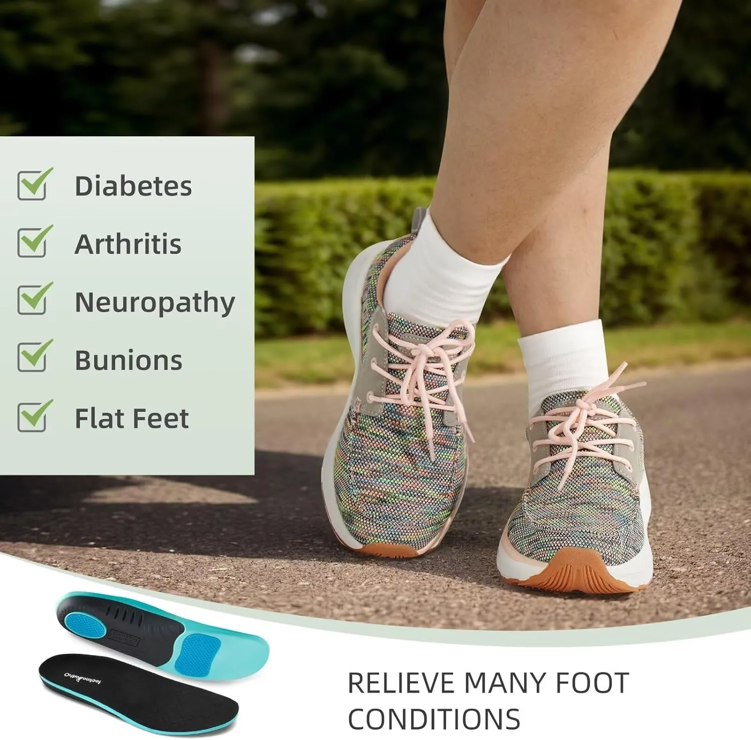 Women's Orthopedic Fashion Sneakers with Arch Support: Comfortable Cushion Flat Feet Shoes for Plantar Fasciitis, Orthotic Supportive Casual Thick Sole Sneakers for Ankle and Foot Pain Relief