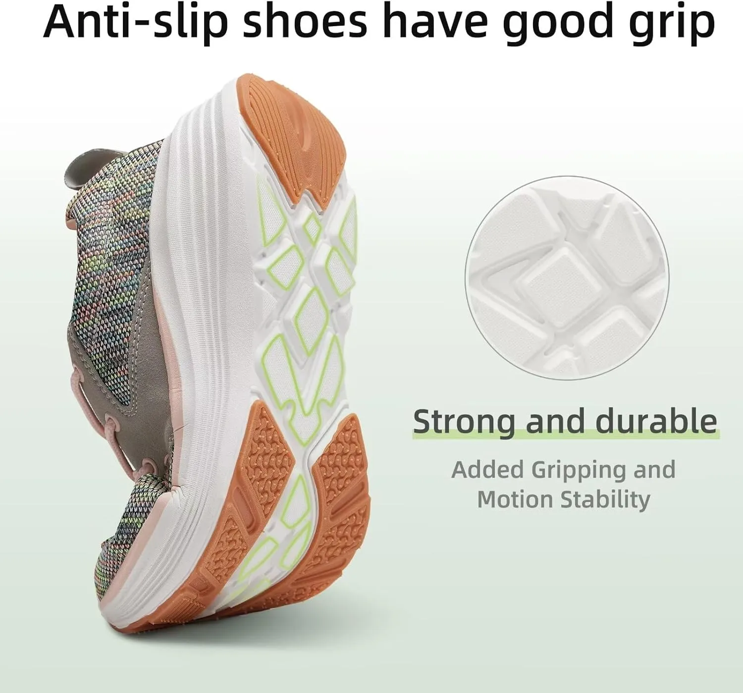 Women's Orthopedic Fashion Sneakers with Arch Support: Comfortable Cushion Flat Feet Shoes for Plantar Fasciitis, Orthotic Supportive Casual Thick Sole Sneakers for Ankle and Foot Pain Relief