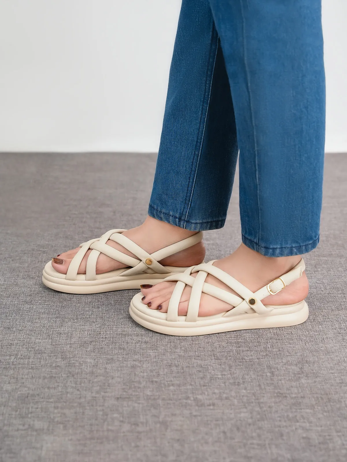 Womens "JIXCA" Comfy Padded Sandals