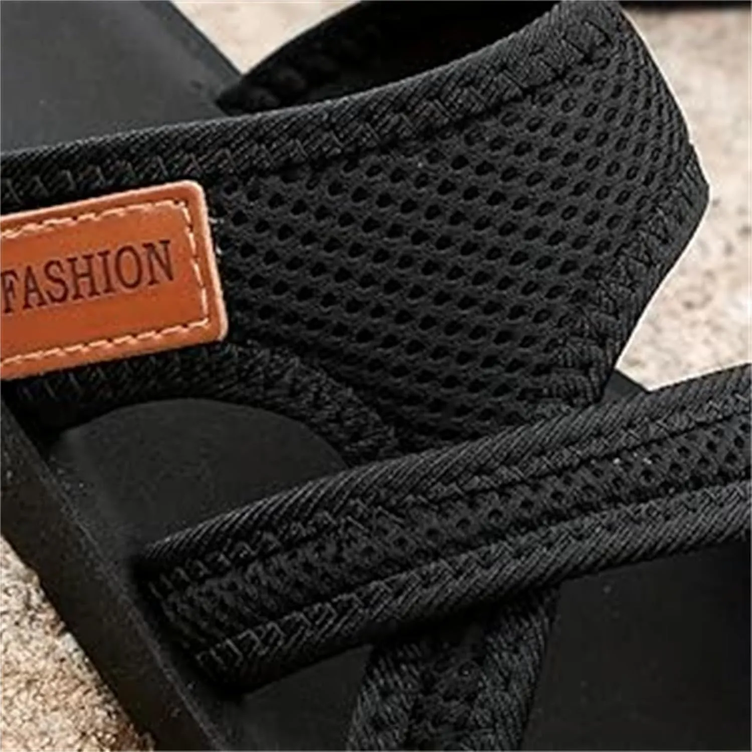 Womens Slide Sandals with Arch Support Breathable Mesh Hollow with Toe Loop Summer Casual Flats Slippers Orthotic Orthopedic Lightweight Comfortable Athletic Plantar Fasciitis Sandal Flip Flops
