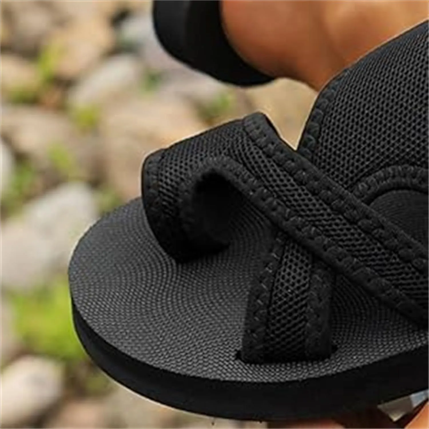 Womens Slide Sandals with Arch Support Breathable Mesh Hollow with Toe Loop Summer Casual Flats Slippers Orthotic Orthopedic Lightweight Comfortable Athletic Plantar Fasciitis Sandal Flip Flops