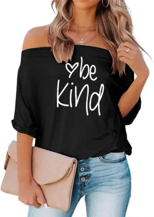 Womens Summer Off The Shoulder Shirts Casual Sexy Short Sleeve Tops Trendy Casual Loose Oversized Blouses Tshirt Tunic