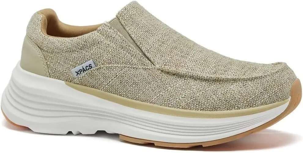 XPACS Orthopedic Comfortable Fashion Sneakers for Mens, Casual Arch Support Walking Shoes for Plantar Fasciitis, Cushion Supportive Orthotic Shoes for Foot and Heel Pain Relief