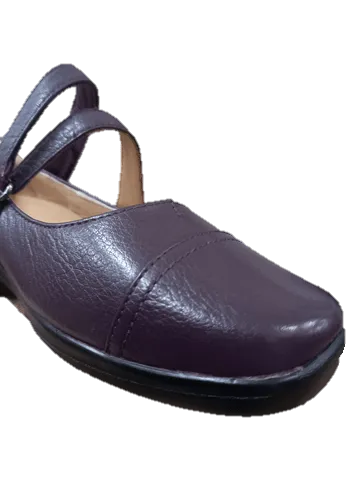 Ziera Womens Jammies XF-ZR Leather Shoe Aubergine