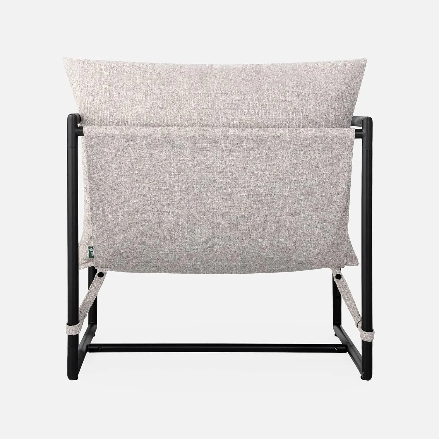 ZINUS Aidan Sling Accent Chair, Pack of 2, Metal Framed Armchair with Shredded Foam Cushioning, Oatmeal