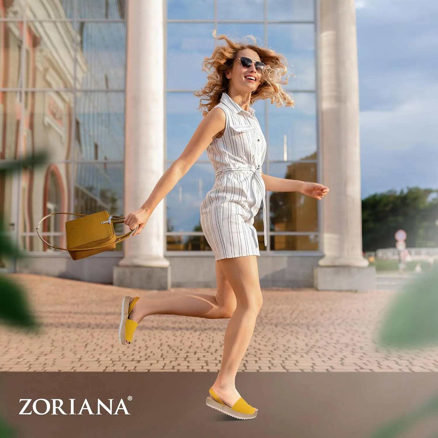 ZORIANA® Sandals for Women Handmade Leather, Dressy, Comfortable Sling Back Shoes Flat - Fashion Exclusively Made in Spain - Avarca Summer Trending Slingback Shoes 2023, 100% Spanish Genuine Leather